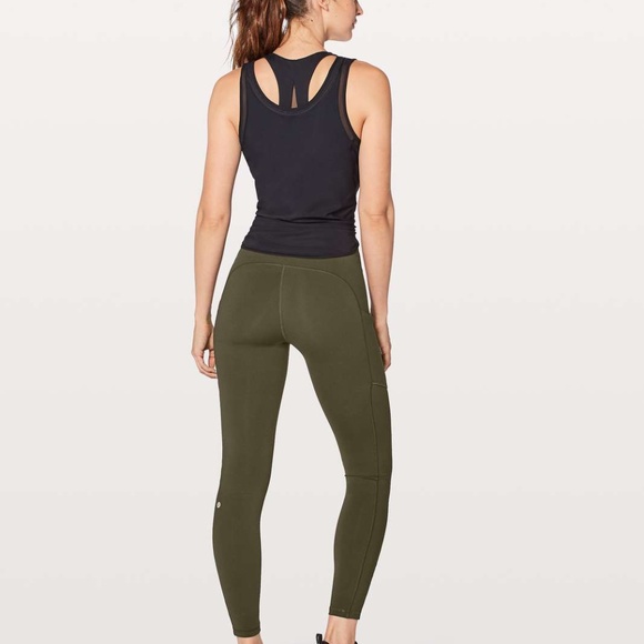 Lululemon Speed Up Tight DWR 28" Dark Olive Sz 6❤️ - Picture 2 of 7